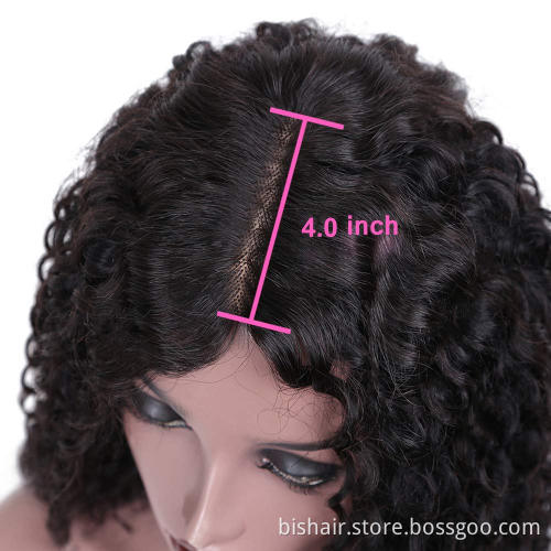 T Part Water Wave Lace Front Wigs Human Hair 13x4x1 T Part Curly Lace Front Wig Human Hair Pre Plucked For Black Women